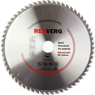 Диск пильный по дереву RedVerg твердосплавный 400х50 мм, 60 зубьев