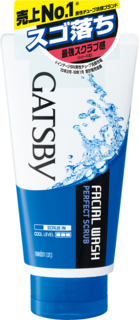 470642 "Mandom" "Gatsby" Пенка-скраб для умывания для жирной и проблемной кожи с охлаждающим эффектом с ароматом морской свежести 130гр  1/36