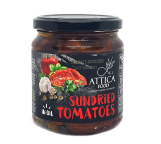 Вяленые помидоры в подсолнечном масле Attica Food 270г стекло