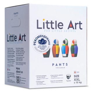 Подгузники-трусики Little Art размер XXL, от 15 кг, 36 шт, IP-XXL36
