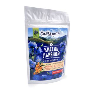 Кисель Сила Алтая льняной с облепихой, 150г