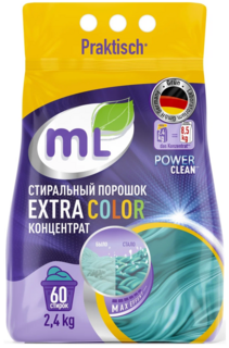 ML Стиральный порошок EXTRA COLOR концентрат, Meine Liebe, 2,4 кг