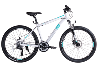 Велосипед горный Sprint 26"х17" белый (зелёный) 2022