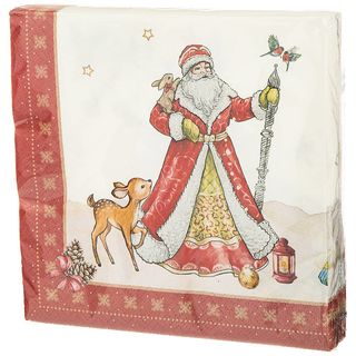 Салфетки бумажные Lefard C Новым годом!, 3 слоя, 33х33 см, 20 шт