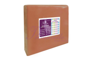 Простыня из однотонного сатина терракот, размер 150x215