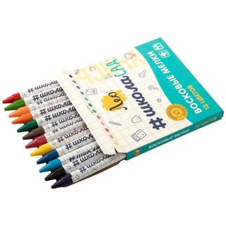 Восковые мелки Лео Учись, 12 цветов