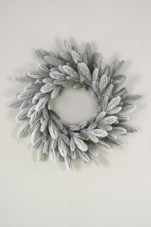 Венок рождественский Max Christmas Романовский заснеженный, 65 см