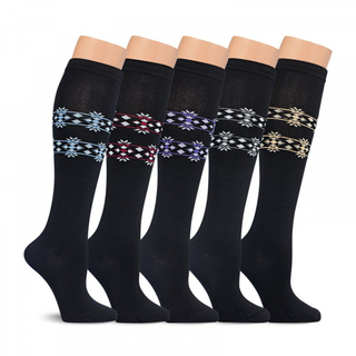 Гольфы женские черные/сиреневые размер 37-38