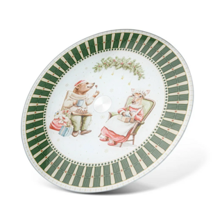 6133 FISSMAN Блюдо сервировочное MIRACLE 32см вращающееся  (стекло)