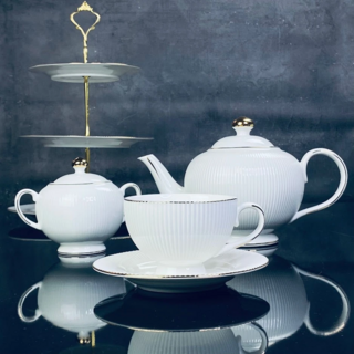 102-082 Чайный сервиз Ленарди 16пр. 230 мл MOON в под.уп. Фарфор