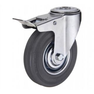 SCHB 55 Колесо промышленное 125 мм поворотное с тормозом под болт М12