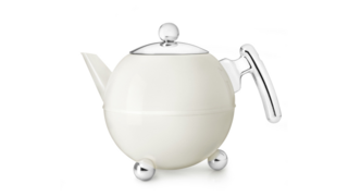 Чайник заварочный Bredemeijer Bella Ronde 1,2 л, сталь с двойными стенками, белый