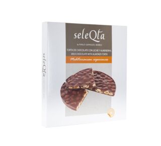 Туррон круглый из молочного шоколада с миндалем серия Селекта 200 г (Torta turron chocolate Leche selecta)