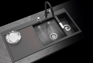 Подогрев крыла мойки  (только для моек в материале Cristadur) Indutherm хром