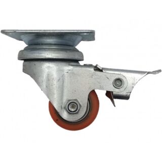 Колесо полиуретановое 35 мм с тормозом SCPB 35