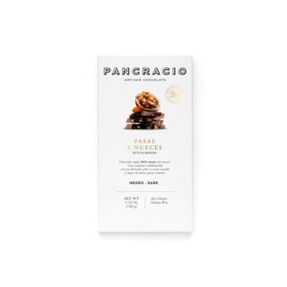 Темный шоколад Pancracio 64% с грецким орехом и изюмом (Dark chocolate with walnuts and raisins ),100г