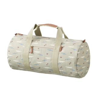 Сумка выходного дня Fresk "Забавный крокодил", дымчатый зеленый, маленькая