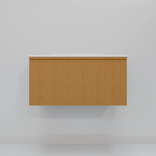 Тумба под раковину подвесная Andy 80 Белый дуб  AAN08W11S000