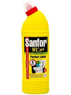 Гель для туалета Sanfor Санфор Лимонная свежесть, 750 мл