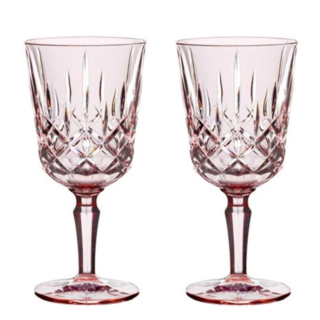 NOBLESSE COLORS - Набор бокалов 2 шт. для вина 355 мл, розовый