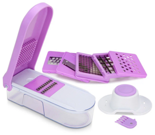 18643 FISSMAN Овощерезка + терка с контейнером 27x12x8 см - набор из 11 предметов