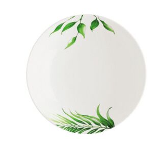 VEGETAL - Тарелка суповая без бортика круглая 21,5 см 500 ml фарфор [large round cereal pla