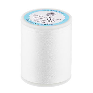 Нитки "Sumiko Thred" для трикотажных тканей, 100% нейлон, 300 м, цвет 401 белый