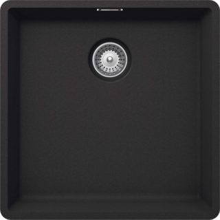 Мойка  Brooklyn 50  Cristalite 456х456(подстольный монтаж)оникс