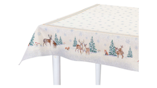 Скатерть прямоугольная Mix&Match Home Бэмби 140х240 см, гобелен, бежевый