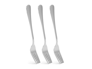 3042 FISSMAN  Набор из 3 десертных вилок FLAVIA 17 см (нерж.сталь)