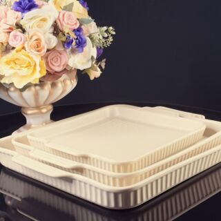 Квадратное блюдо для запекания 30,5см в подарочной упаковке Фарфор арт. 205-820