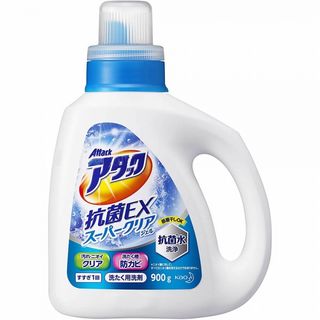 Гель для стирки белья KAO Attack ЕХ Super Clear с антибактериальным эффектом с ароматом зелени, 900 гр