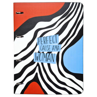 Бизнес-тетрадь Be Smart Abstract разводы, А4, 120 листов, клетка. кольца, иск. кожа, N2366