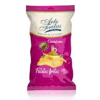 Картофельные чипсы Arte Fritas рифленые с оливковым маслом EV (ARTIFRITED WAVES 130 gr)130гр