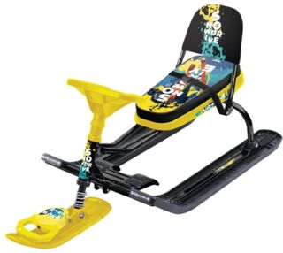 Снегокат "Тимка спорт 4-1"winter sport со спин 1/1 ТС4-1/С черный каркас