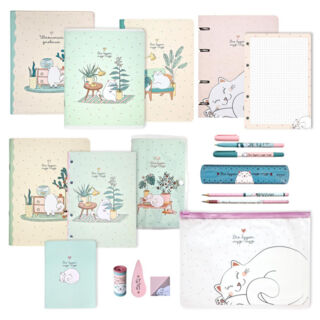 Набор школьный BeSmart Mur-Mur, тетради, канц. товары, 18 предметов, SET-SCH-21-01