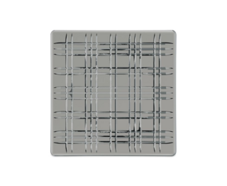 NACHTMANN SQUARE - Блюдо квадратное 28 см серое бессвинцовый хрусталь