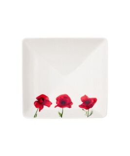 VENT DE COQUELICOT - Тарелка квадратная 12 см фарфор (square dish)