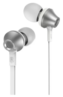 Гарнитура вставная REMAX RM-610D проводная стерео (серебряная)