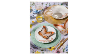 Блюдо для десертов Bordallo Pinheiro Облачные бабочки 25х31 см, керамика