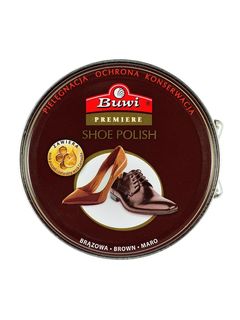 Крем для обуви Buwi Premiere, коричневый, банка 40 мл