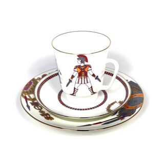 Трёхпредметный комплект форма Майская серия Балет рисунок Спартак, Императорский фарфоровый завод