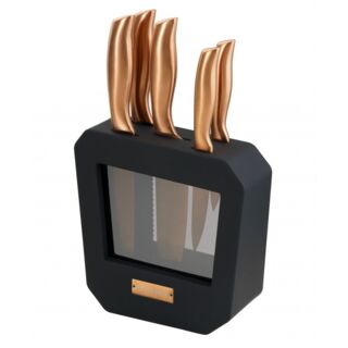 Набор ножей 5пр. на подставке в подарочной упаковке арт. 195-015