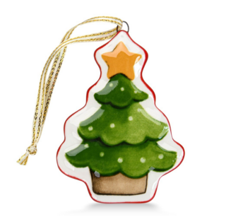 0422 FISSMAN Новогодняя елочная игрушка Елочка 5х7,5см (доломит)