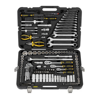 Профессиональный набор инструментов BERGER 163предмета ½” - ¼”-3/8" «ГАННОВЕР» BG163-121438