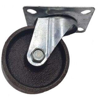Колесо поворотное 125мм термостойкое чугун, сталь Scss 55