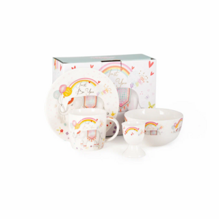 14057 FISSMAN Набор посуды 4 пр.(фарфор)