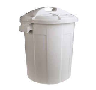Бак пластмассовый  35л с крышкой пищевой (с защелками) "Пластхозторг"