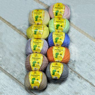 Пряжа Камтекс Карамелька, ассорти №1, упаковка 10 шт