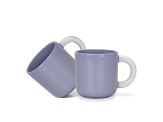 3745 FISSMAN Набор из 2-х кружек 360 мл LILAC (фарфор)